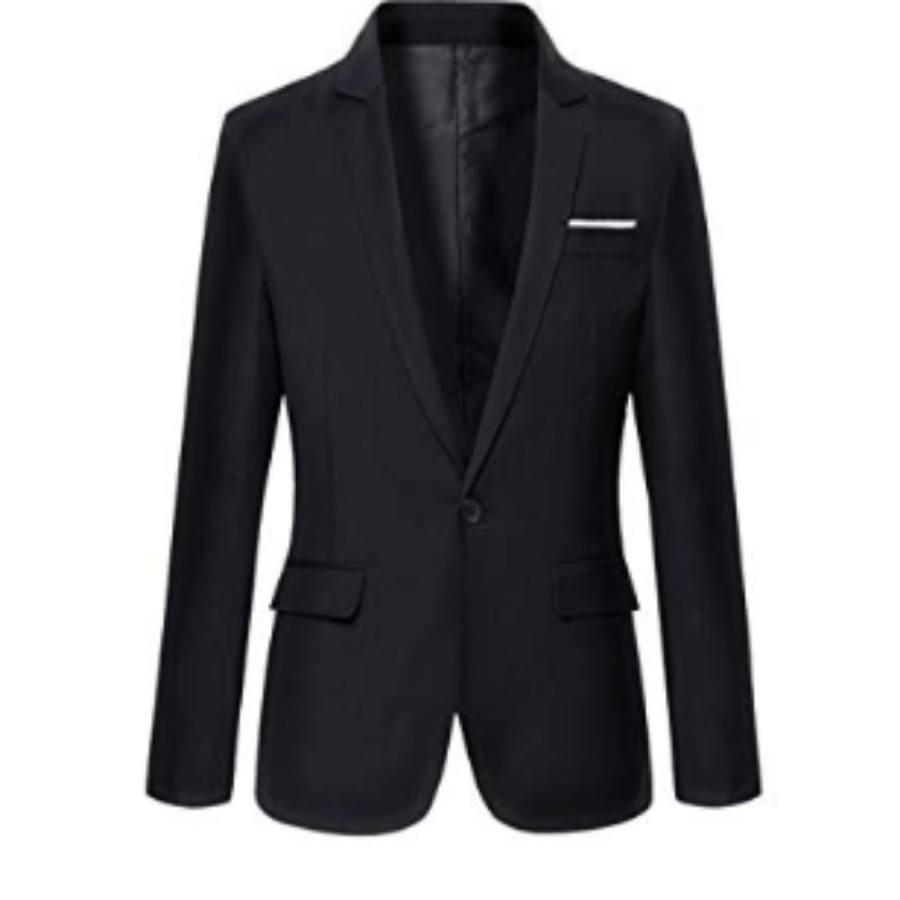 ✔ Men's Casual One Button Blazer - Picture 2 of 7